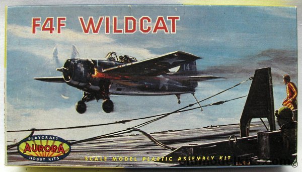 Aurora F4F Wildcat - Playcraft Issue, 497 plastic model kit